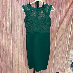 Enfocus Studio Teal Embellished Midi Dress